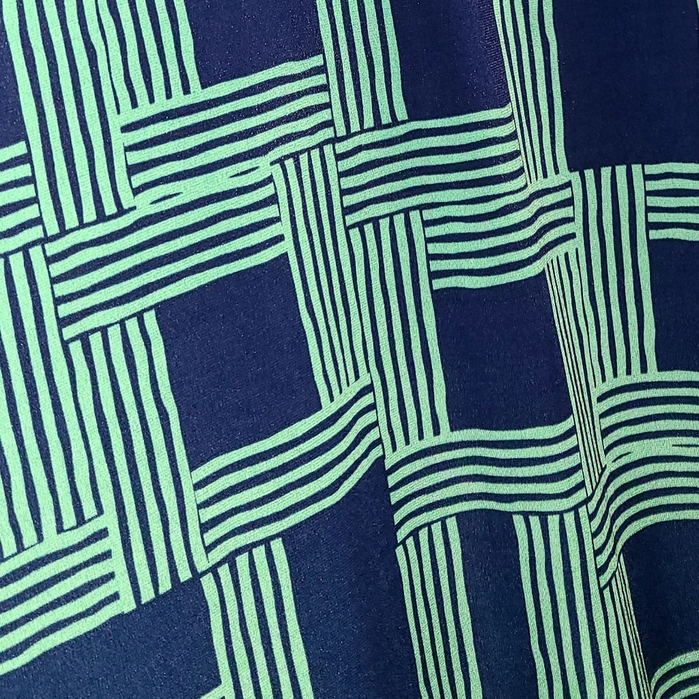 LLR LuLaRoe Maxi Skirt Navy Blue & Teal Green Abatract Print Sz 2XL - Picture 5 of 8